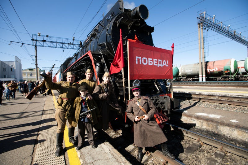 В Оренбурге встретили «Поезд Победы»
