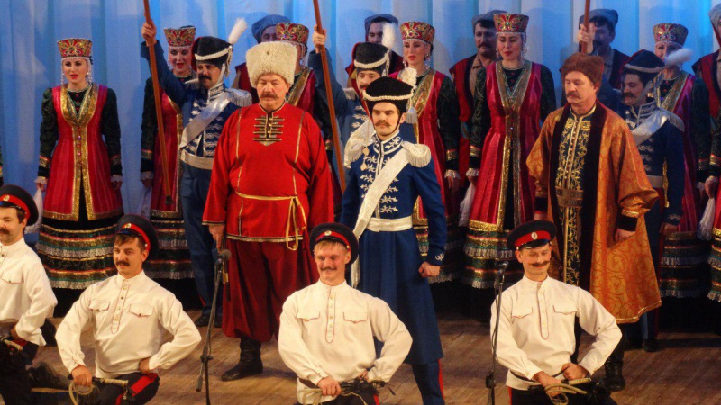 В Оренбурге выступили донские казаки