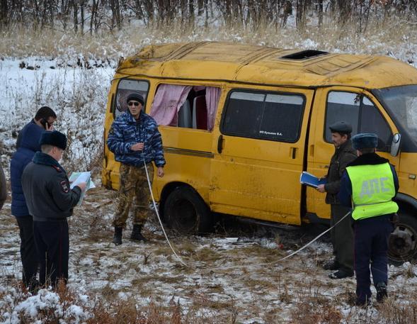 15 пассажиров оказались в кювете по вине водителя ГАЗели