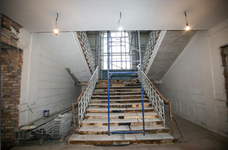 В Оренбурге ремонтируют Центр-спутник «Эрмитаж – Евразия»