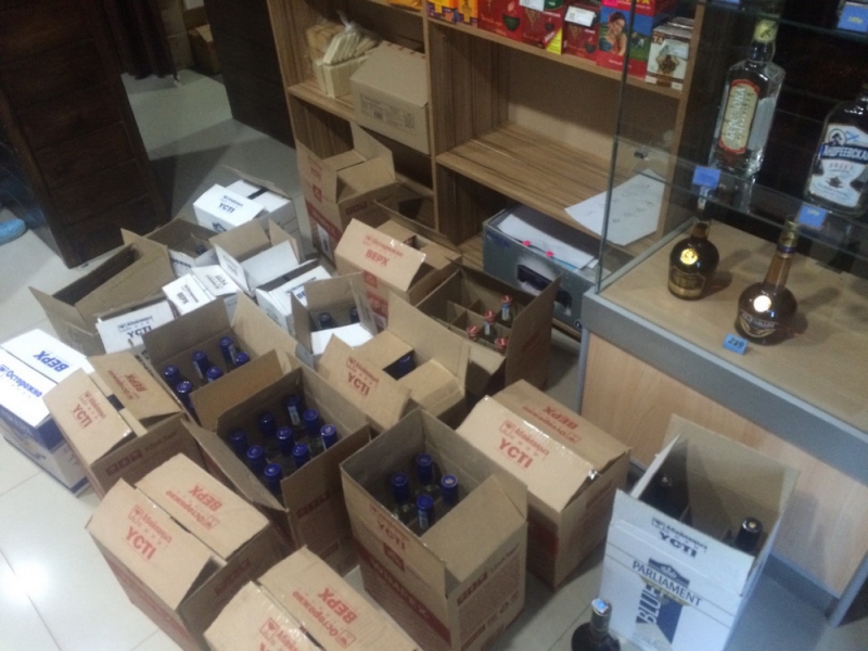 В Оренбурге полицейские конфисковали 202 бутылки заграничного алкоголя