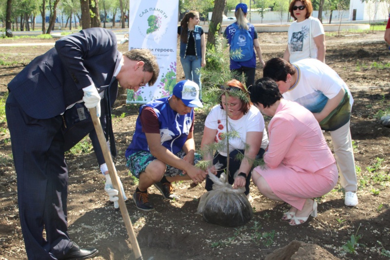 Оренбуржцы присоединились к акции «Сад памяти»